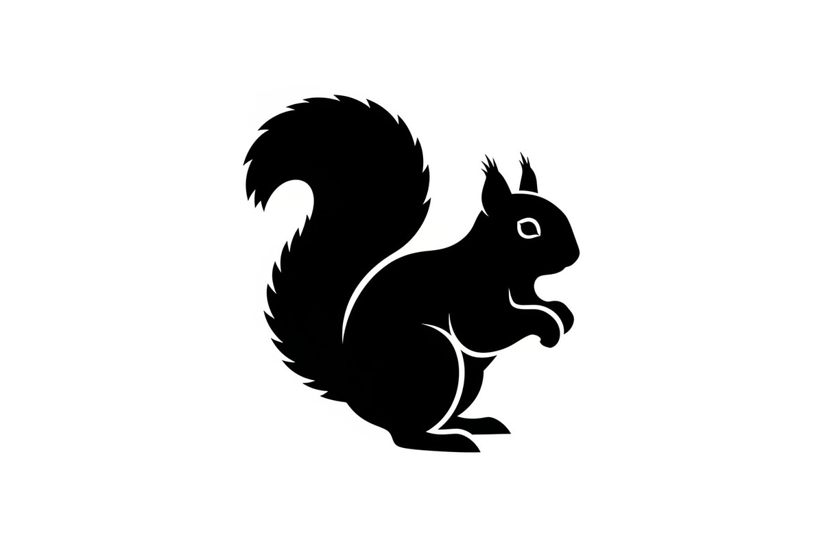 Squirrel Silhouette Vector Bundle, an Illustration by yasushie (Photo 37 of 48)