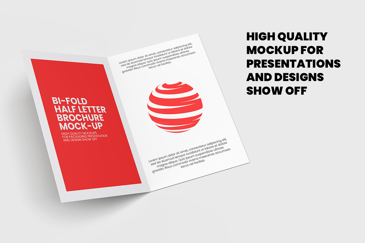 Bi-Fold Half Letter Brochure Mock-up, a Books & Magazine Mockup by Illusiongraphic (Photo 2 of 14)