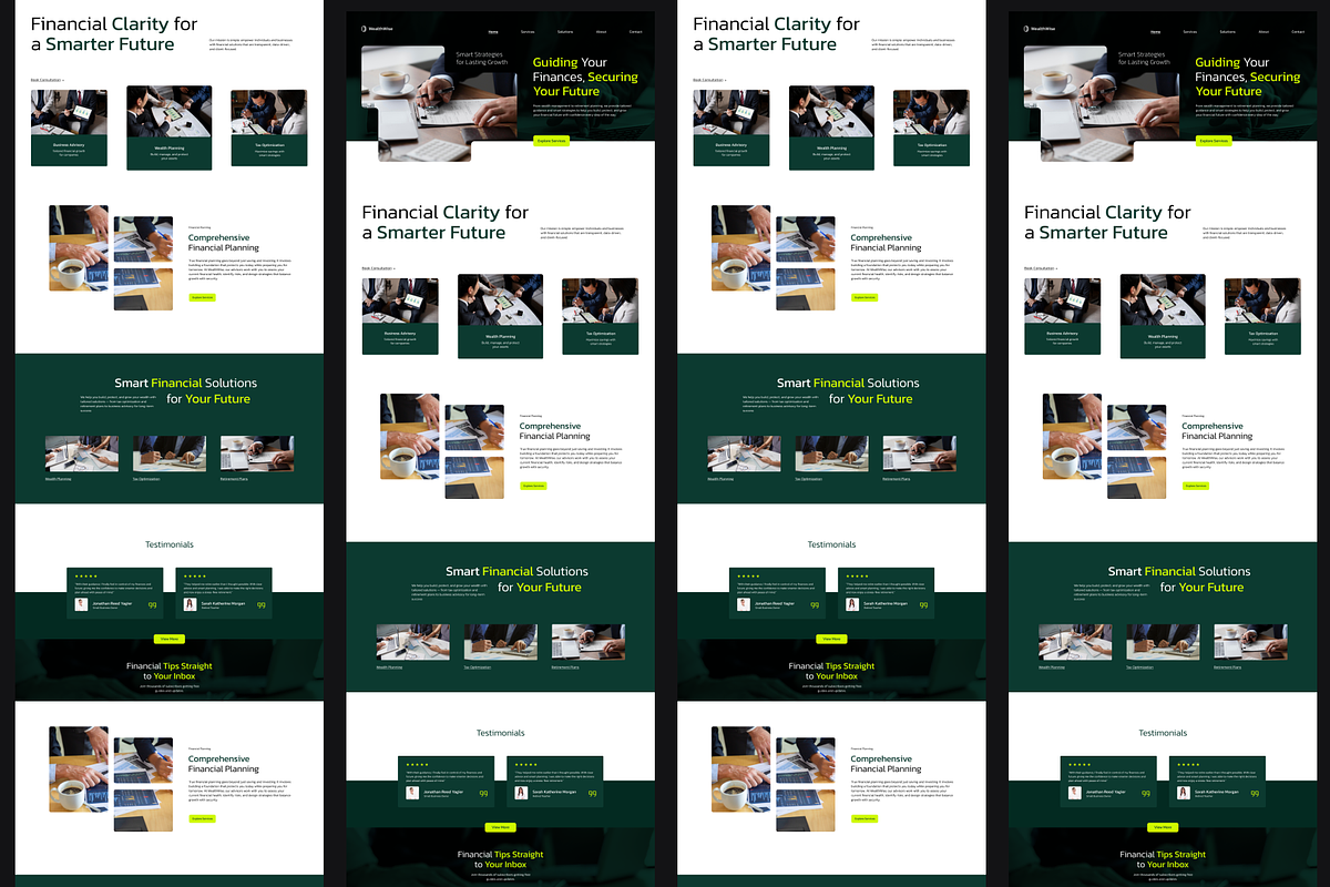 Figma Finance Landing Page Template, a Landing Page Template by Musara (Photo 6 of 6)