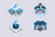 Set isometric illustrations for web., a Technology Illustration by Andrew_Derr (Thumbnail 5 of 5)