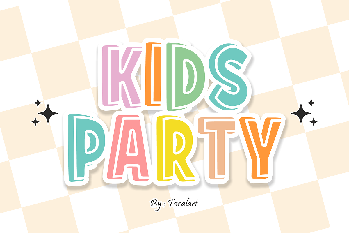 AUTUMN CHARM - Inline Display Font, a Sans Serif Font by KiddoGlyphs Studio (Photo 2 of 3)
