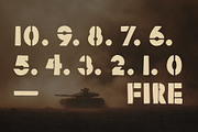 Stencil Force - Military & Army Font, a Handwritten Font by HipFonts (Thumbnail 3 of 7)