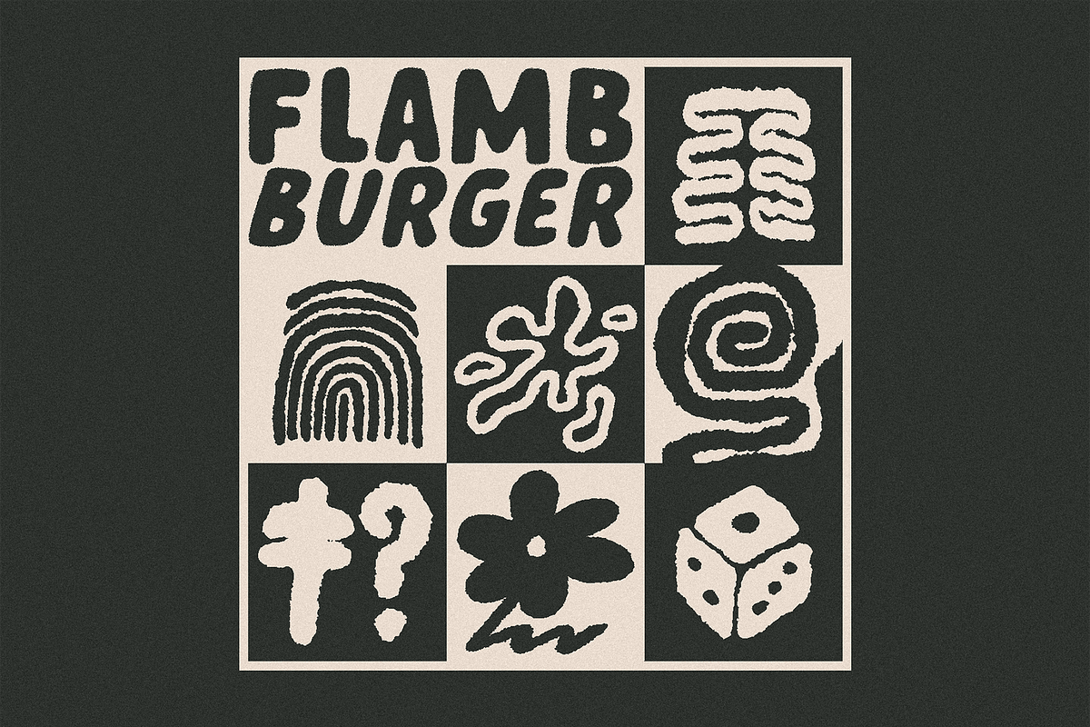 Flamb Burger handwritten font, a Font by Typeparties (Photo 2 of 6)