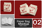 Burger Bag Mockup, a Packaging Mockup by Permadi Creative (Thumbnail 1 of 3)