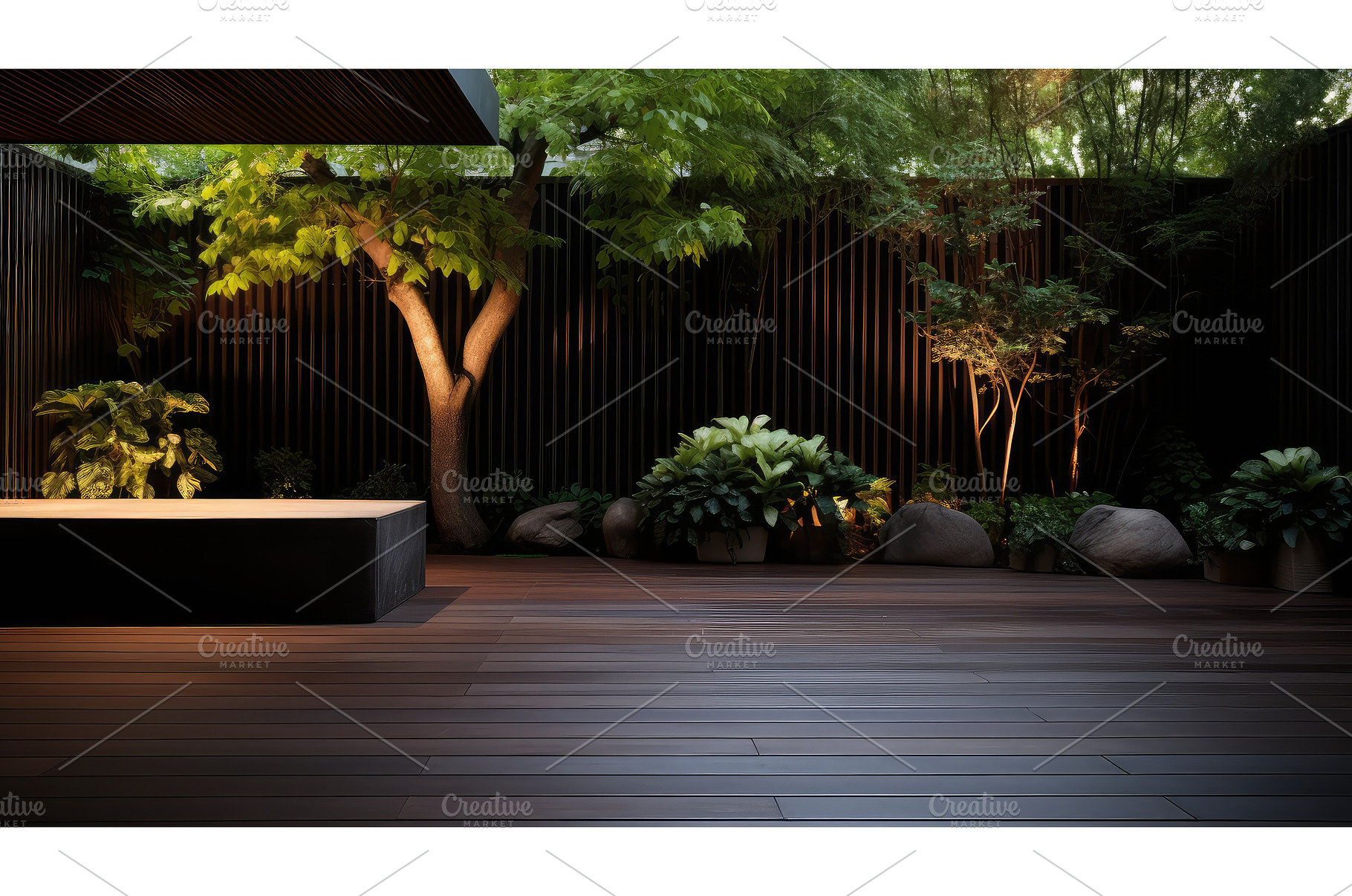 outdoor dark wood slats ai generated, a Background Photo by pikepicture