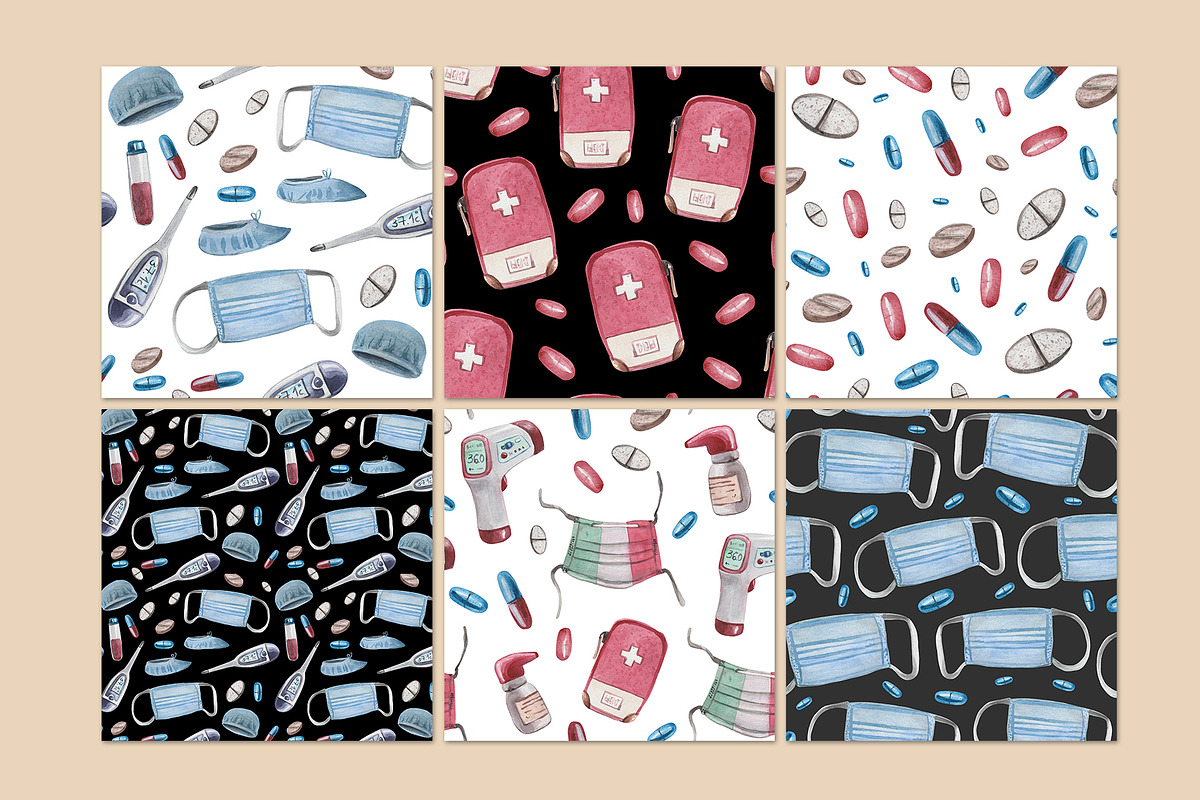 Medicine patterns, a Pattern Graphic by Design X0