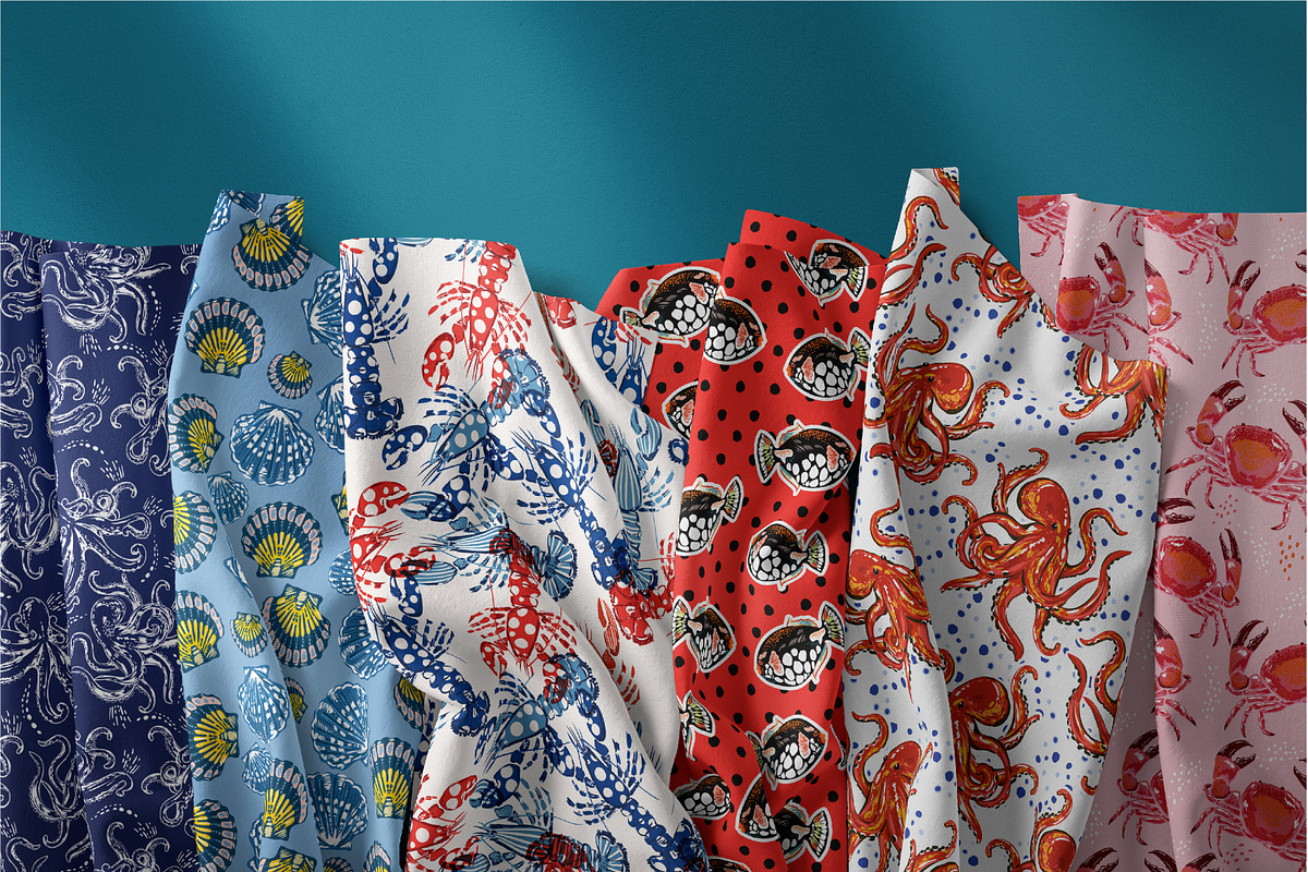 SEA MONSTERS, a Pattern Graphic by MSNTY STUDIOX (Photo 3 of 30)