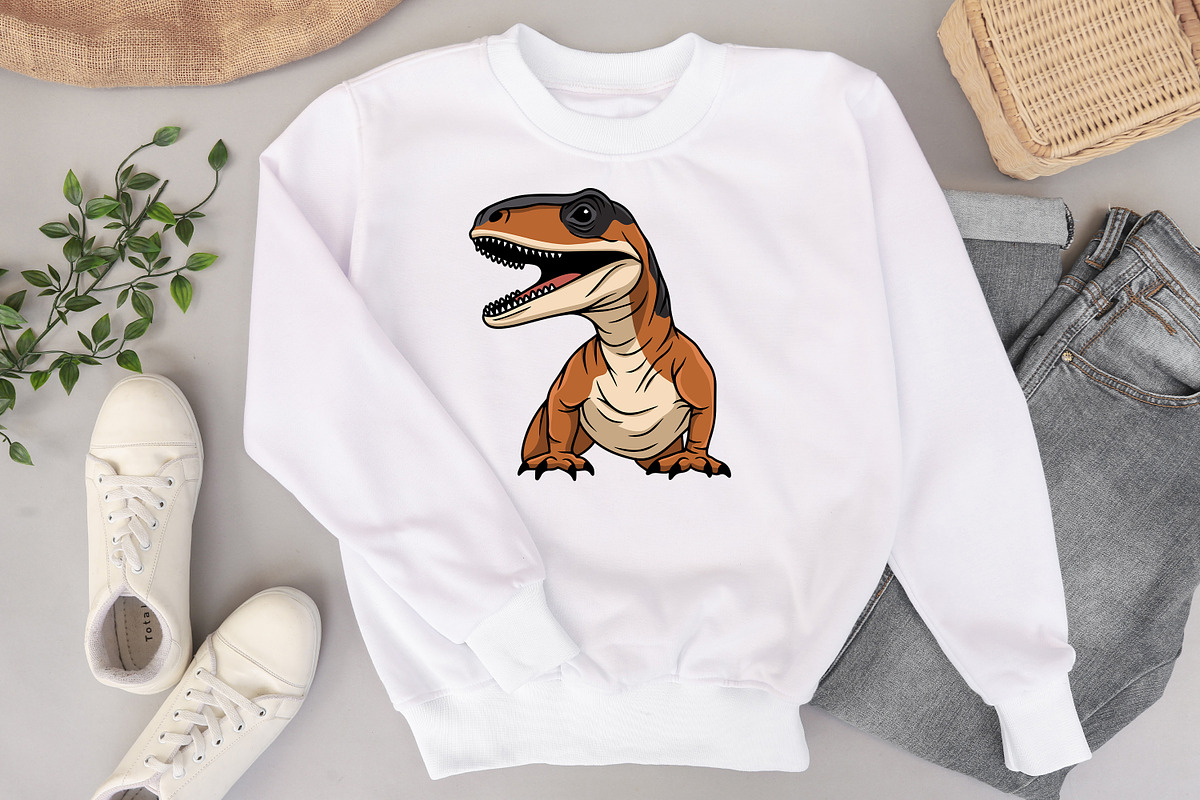 Velociraptor Svg, Dinosaur clipart, an Animal Illustration by Bila Vorona (Photo 2 of 3)
