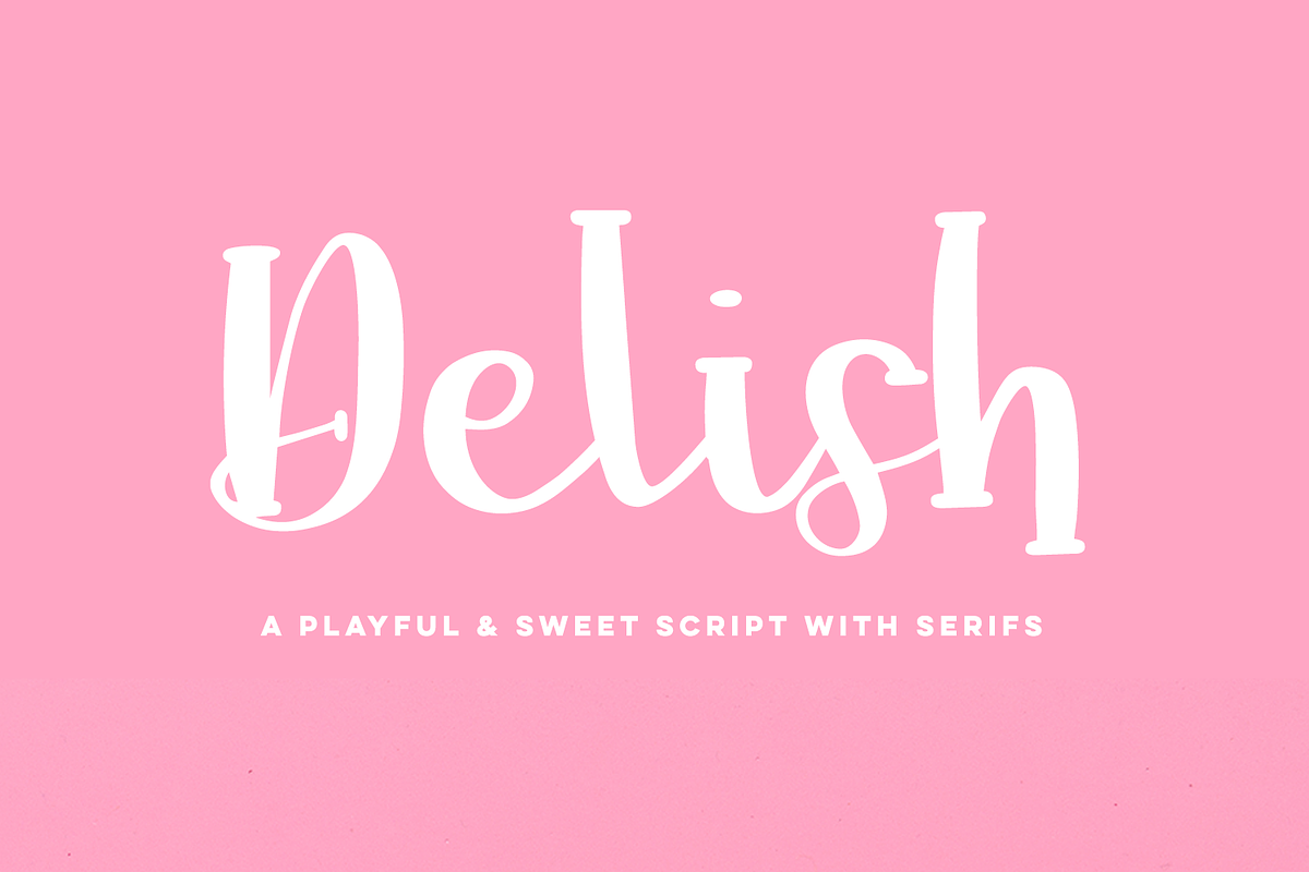 Delish Script, a Script Font by Beck McCormick (Photo 1 of 11)