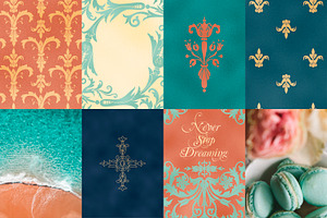 Damask Elements & Seamless Patterns