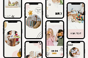 Kids Instagram Post & Stories Canva, a Social Media Template by Yaaas Design (Thumbnail 12 of 16)