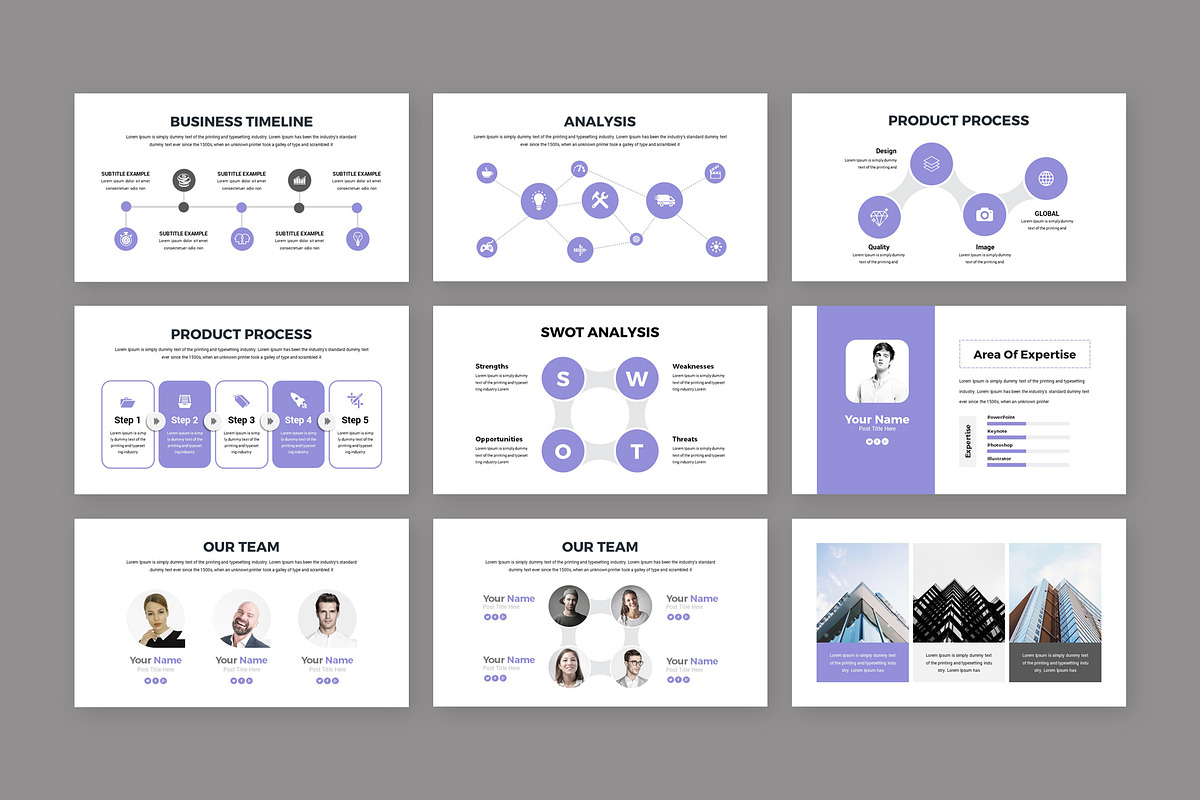Modern Business PowerPoint Template, a Presentation Template by RsmBoutique2021 (Photo 4 of 5)