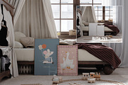 Vintage Nursery Frame Mockup Bundle, a Household Mockup by Artjafara (Thumbnail 9 of 15)