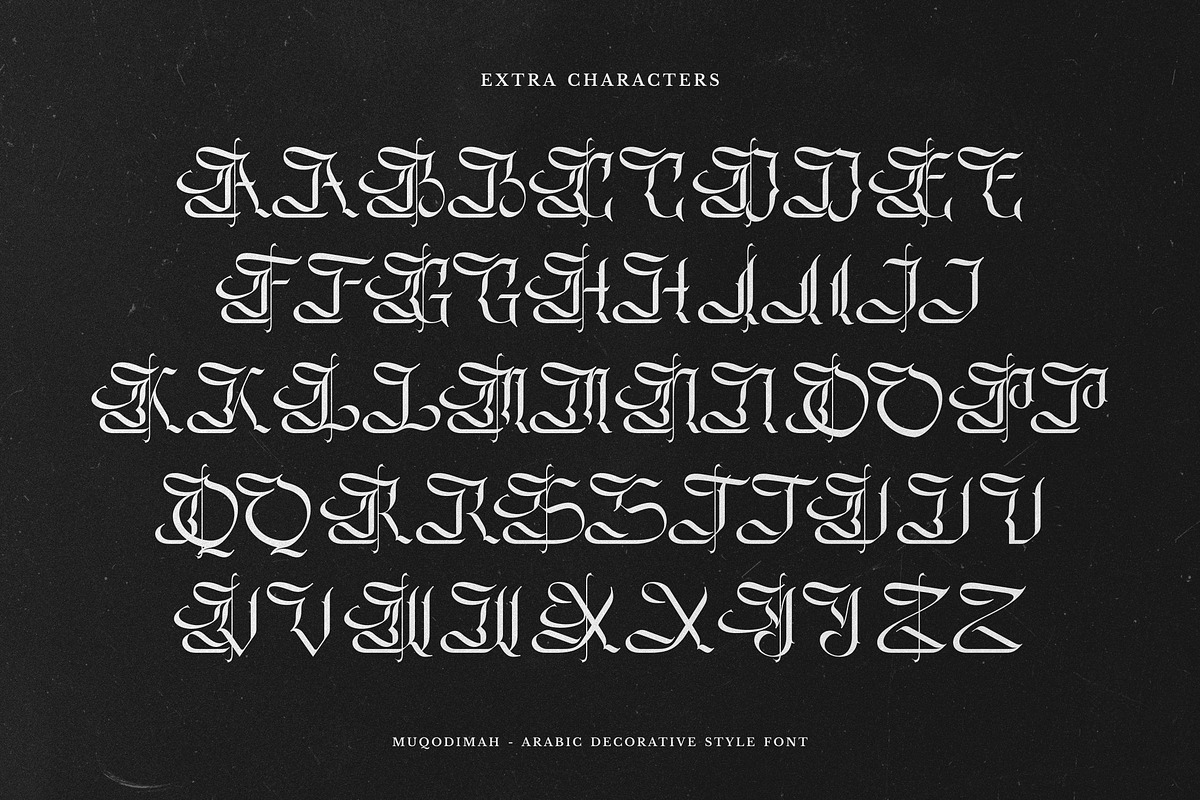 Muqodimah - Arabic Style Decorative, a Font by agnyhasyastudio (Photo 15 of 16)