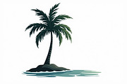 A lone palm tree standing bundle, an Illustration by Amazin_art (Thumbnail 3 of 7)