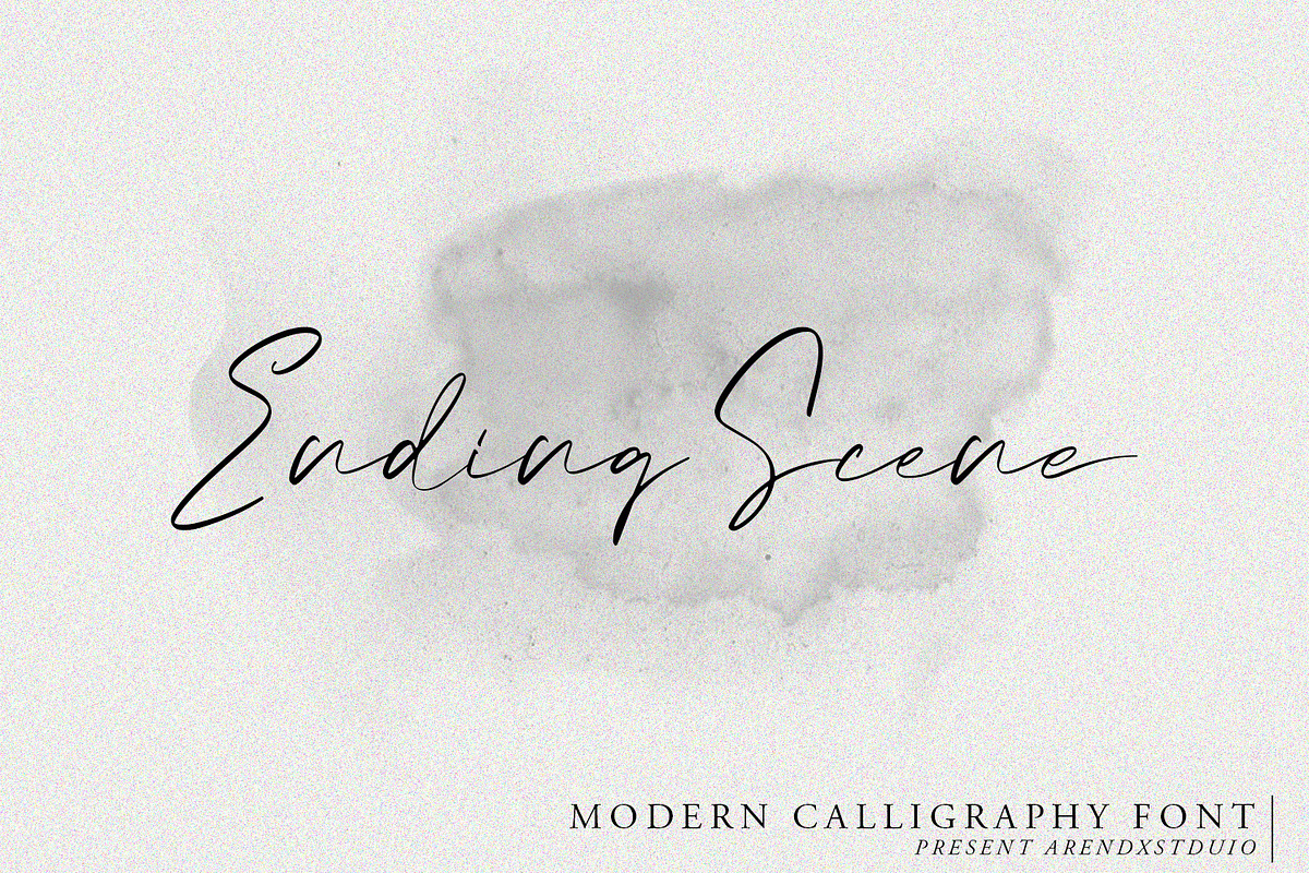 Ending Scene - Calligraphy Font