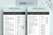 Clean Resume Template Johnson, a Resume Template by AdeevaResume (Thumbnail 1 of 4)