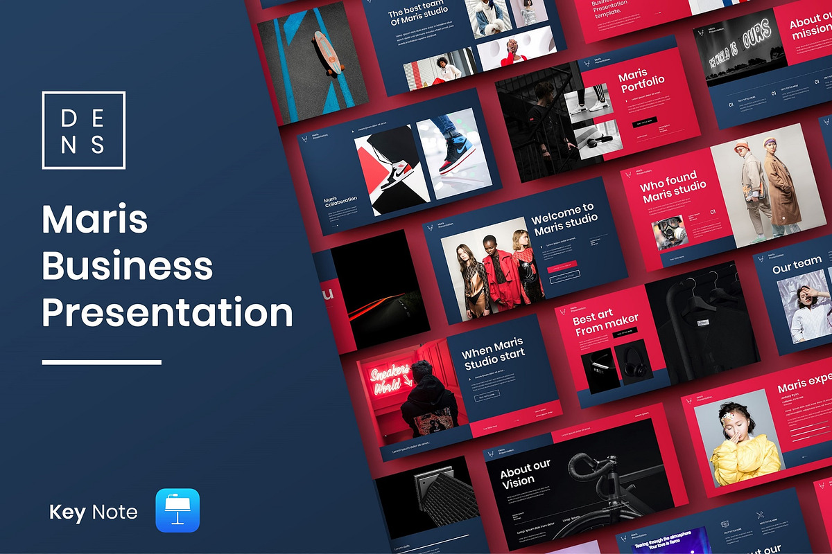 Maris – Business Keynote Template, a Presentation Template by Dens Creative Studio (Photo 1 of 12)