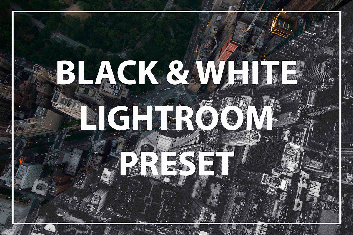 Moody B&W Lightroom Preset