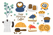 Cozy Morning Coffee, an Illustration by monkik (Thumbnail 1 of 3)