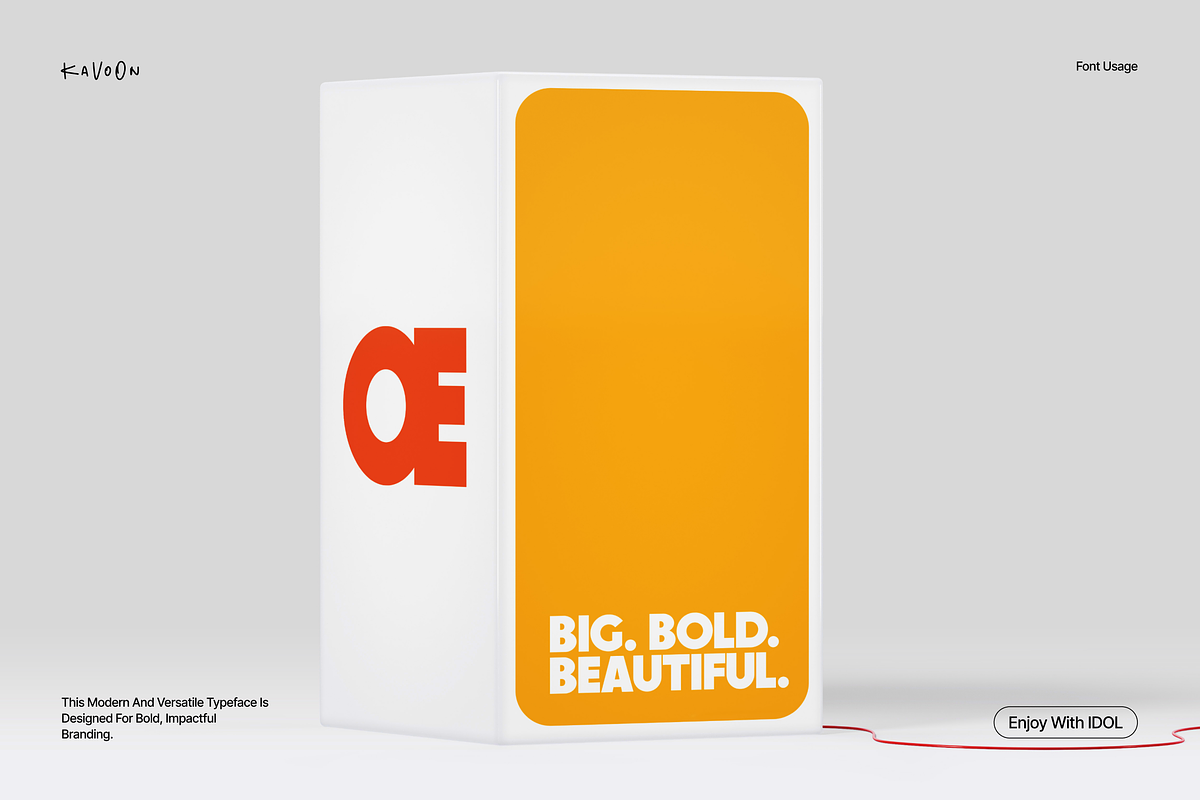 IDOL Poster Font, a Sans Serif Font by kavoon (Photo 7 of 7)