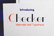 Checker, a Serif Font by da_only_aan (Thumbnail 1 of 5)