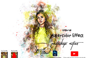 Ultra Watercolor Effect Ps Action