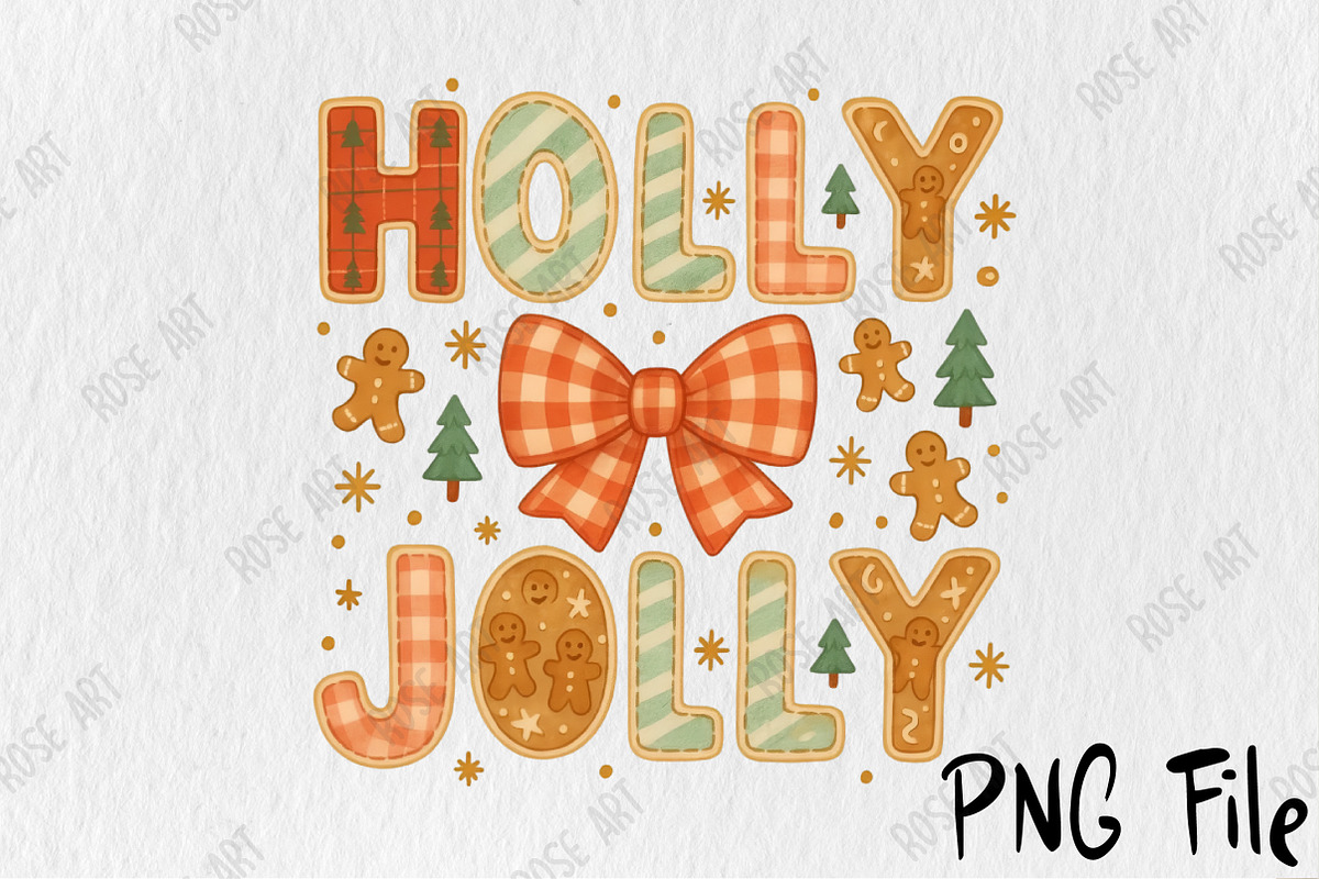 Holly Jolly Christmas Png, a Seasonal Illustration by Rose Art (Photo 4 of 5)