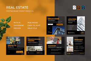 Real Estate - Instagram Post, a Print Template by VUNIRA