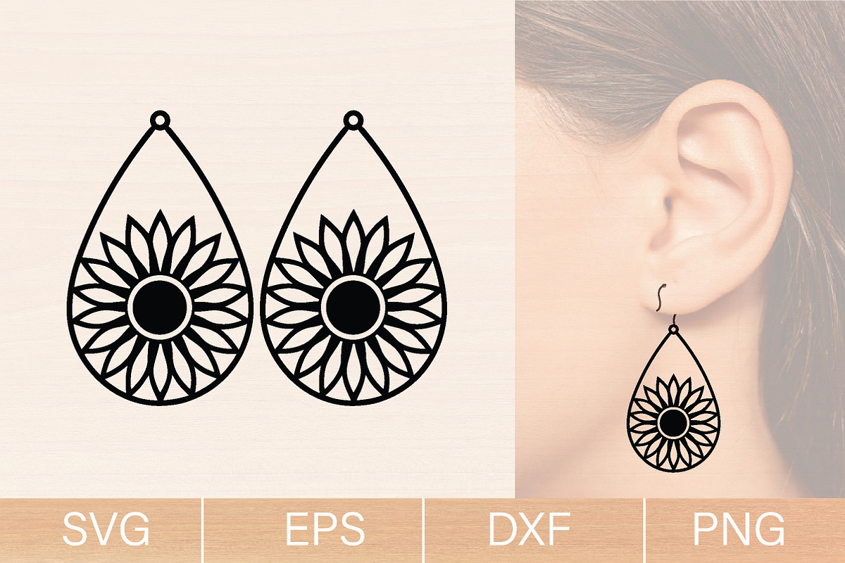 Summer Wood Earring SVG Bundle, an Object Graphic by jannatulpakhi (Photo 2 of 9)