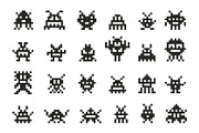 Pixel invaders. Retro space game art, an Object Graphic by Stock-Smart-Start (Thumbnail 2 of 3)