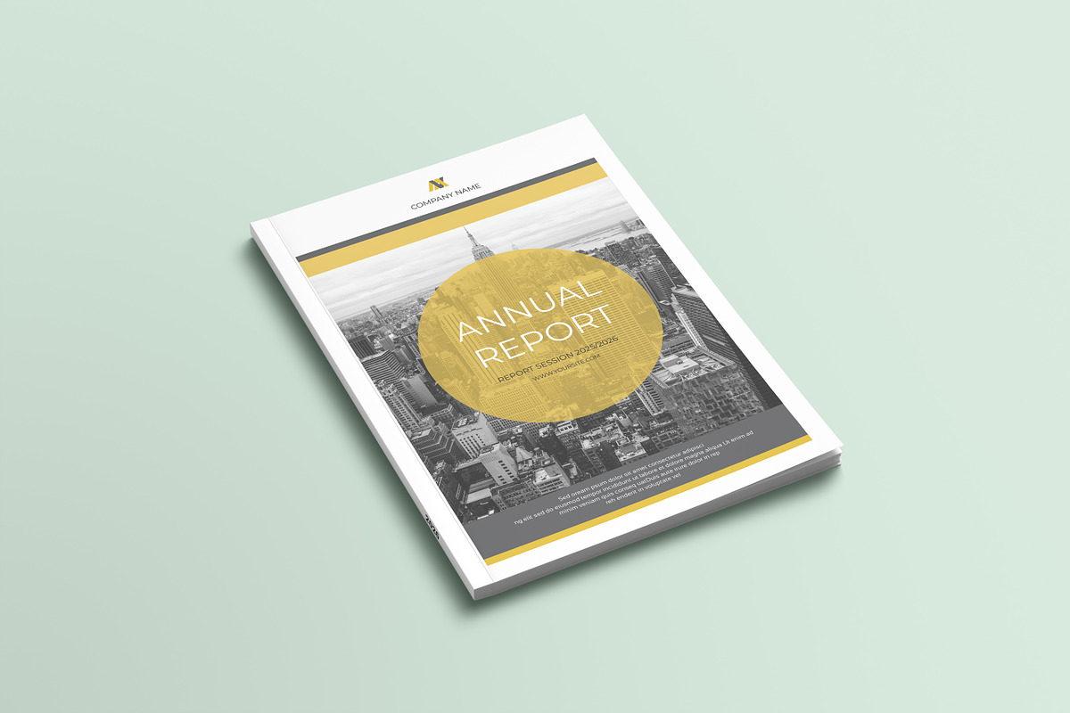 Annual Report Template, a Brochure Template by retrographix (Photo 14 of 14)