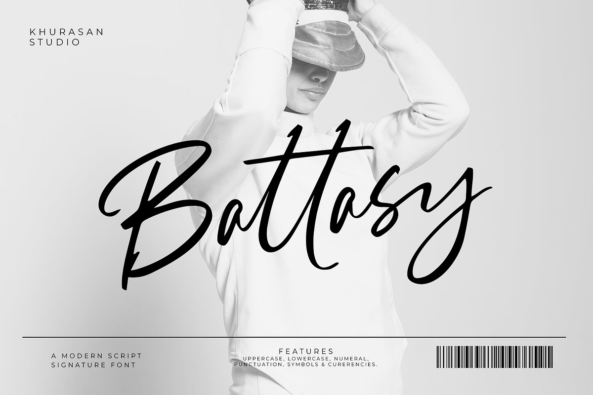 Battasy Script, a Script Font by khurasan (Photo 1 of 6)