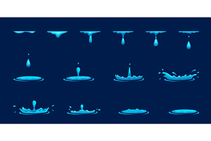 Dripping water animation. Liquid, an Illustration by Stock-Smart-Start