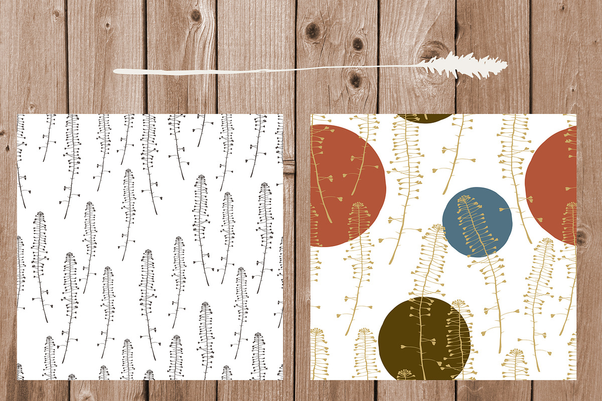 Wildflowers Digital Papers, a Pattern Graphic by Hand drawn Boutique (Photo 3 of 8)