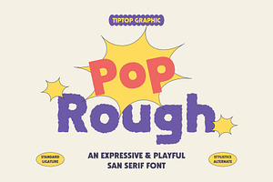 Pop Rough – Expressive Playful Font
