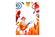 Firefighter Goose Clipart Set, a Technology Illustration by the_myro (Thumbnail 7 of 13)