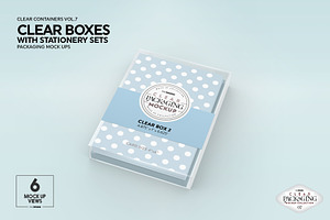 Clear Box Set Packaging Mockup