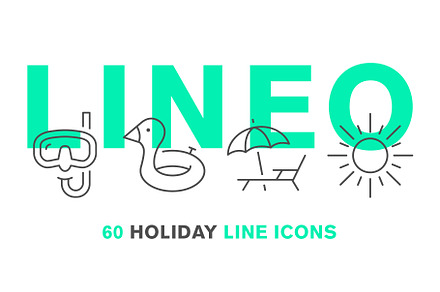 LINEO - 60 HOLIDAY ICONS
