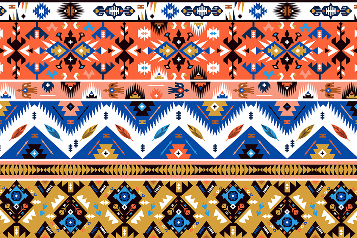 Collection Bright Aztec Patterns, a Pattern Graphic by tomuato (Photo 3 of 4)