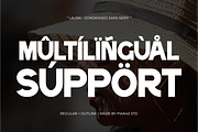 Laura - Condensed Sans Serif Font, a Sans Serif Font by Pian45 Studio (Thumbnail 4 of 12)