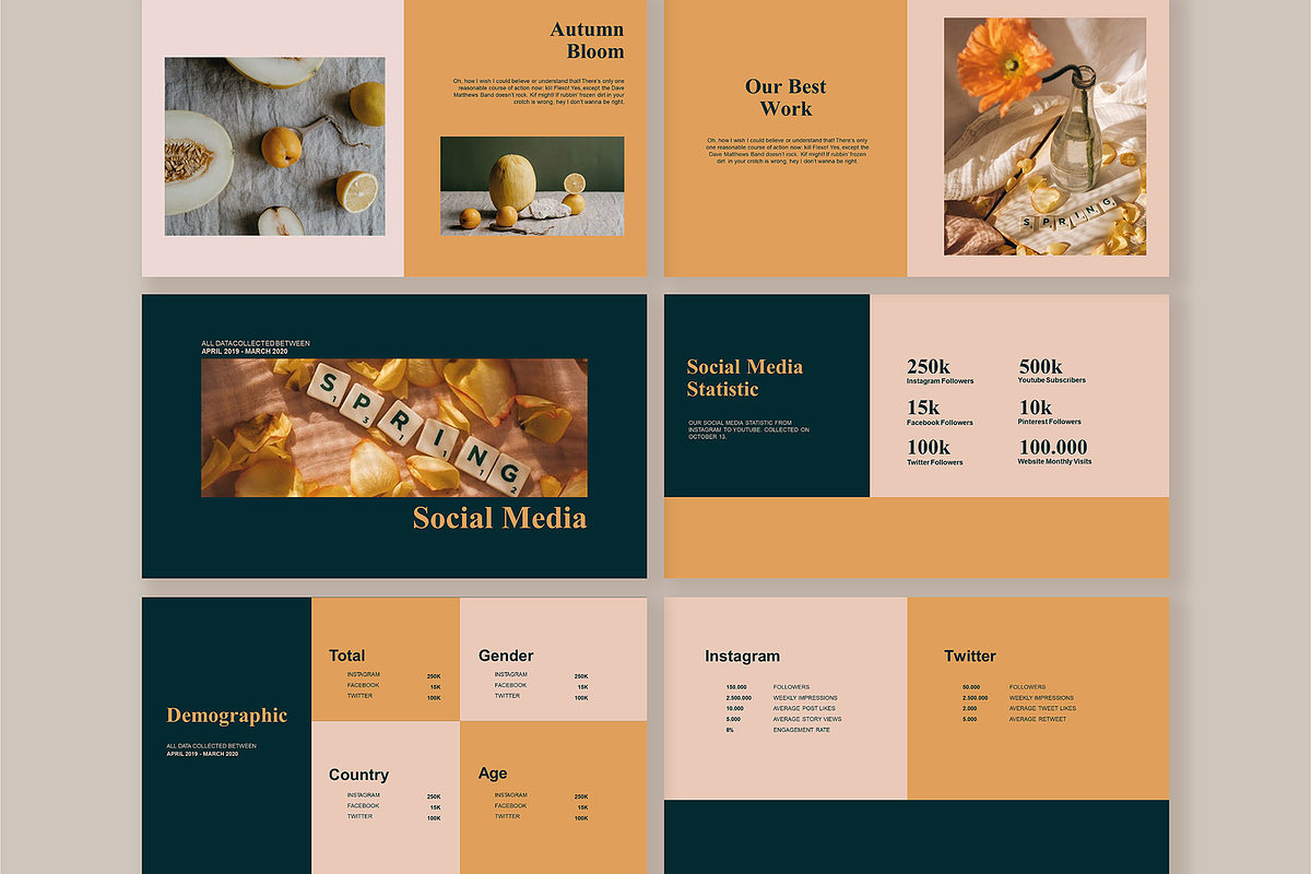 Spring Bloom Presentation Template, a Presentation Template by VectorKiss GraphicsSupply (Photo 6 of 9)