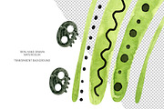 Green Halloween Clipart & Patterns, an Object Graphic by Valin Malin (Thumbnail 3 of 14)