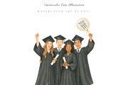 Watercolor Graduation Collection, an Illustration by Pati Paints (Thumbnail 7 of 11)