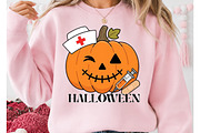 Nurse Pumpkin Halloween PNG, a Seasonal Illustration by DreamCafeArt (Thumbnail 2 of 7)