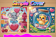 Animal in Jar Bold & Easy Color Book, an Animal Illustration by Design Home (Thumbnail 2 of 5)