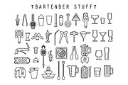 Bartender Stuff. EPS - JPEG - PNG, a Food Illustration by WINS Doodle shop (Thumbnail 2 of 4)