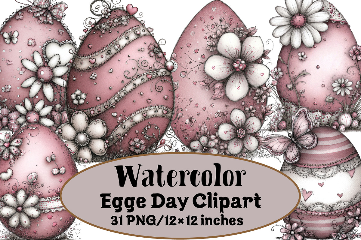 Egge Day Clipart, an Illustration by Design Market (Photo 1 of 3)