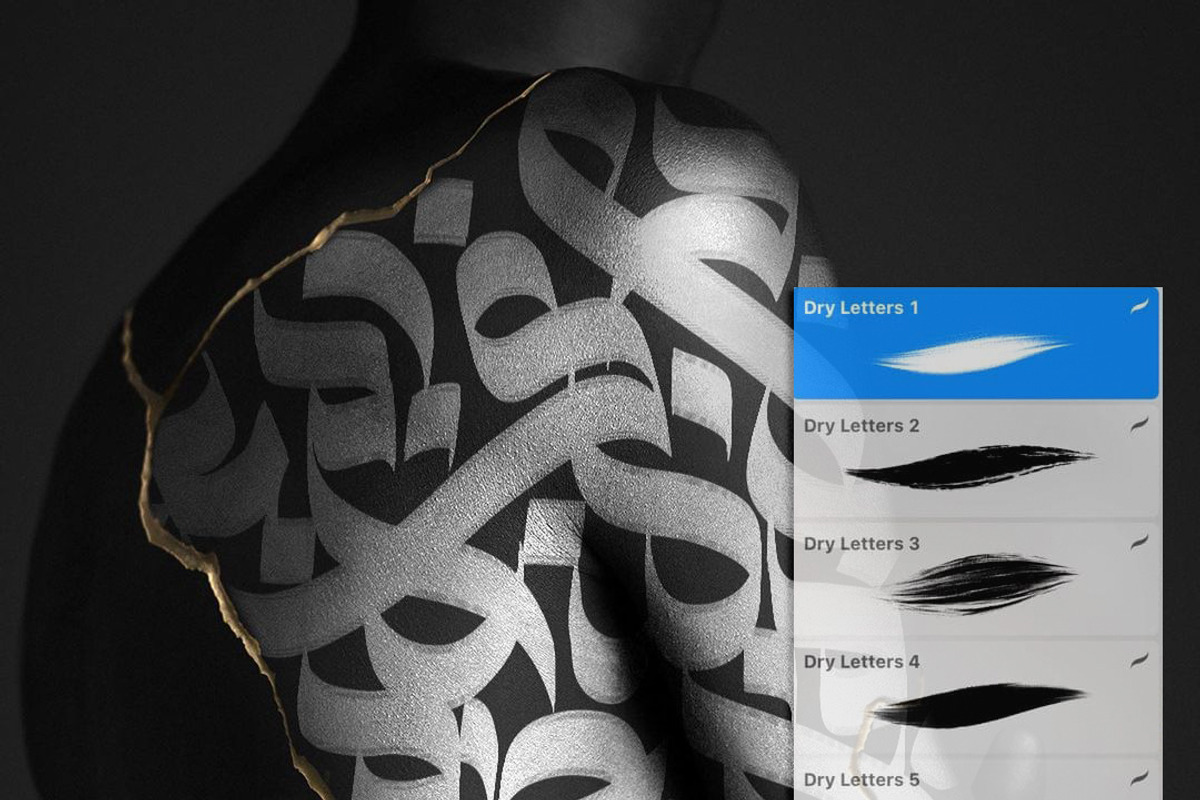 lettering brushes procreate brush, a Brush Add-On by EnriqueSaezStudio (Photo 5 of 6)