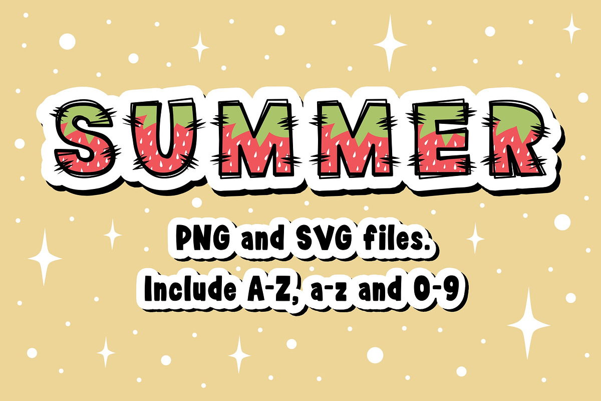 Strawberry OTF PNG SVG, a Symbol Font by DREAMs Soul G. (Photo 5 of 5)